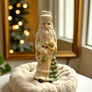 Vintage 1995 Otagiri Enesco Old World Santa Christmas Holiday Ornament